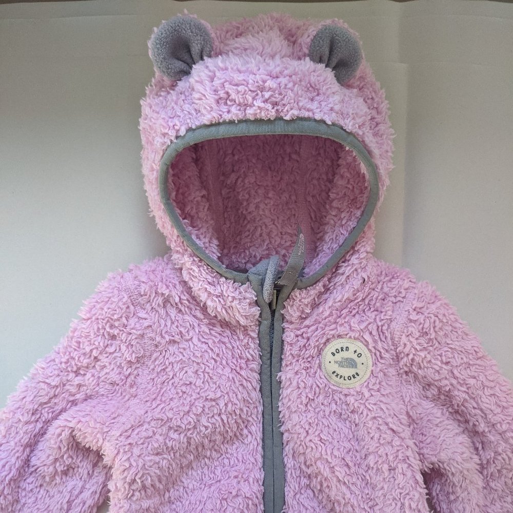 North Face fleece with bear hood